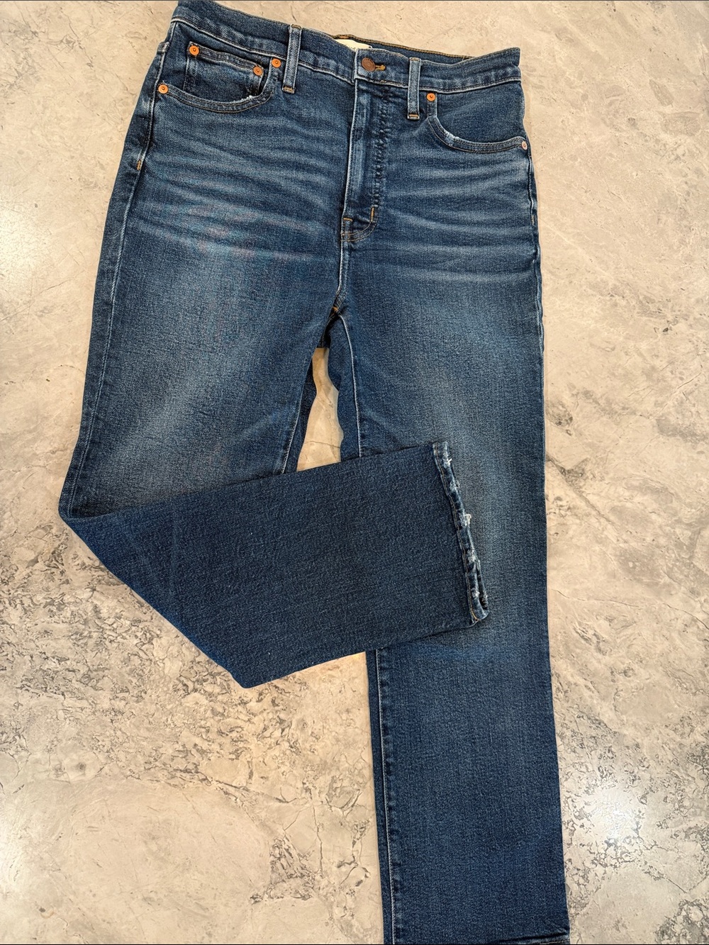 Madewell Dark Blue Bootcut Jeans